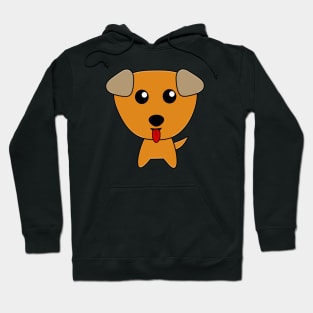 Cute Smiling Orange Dog Hoodie